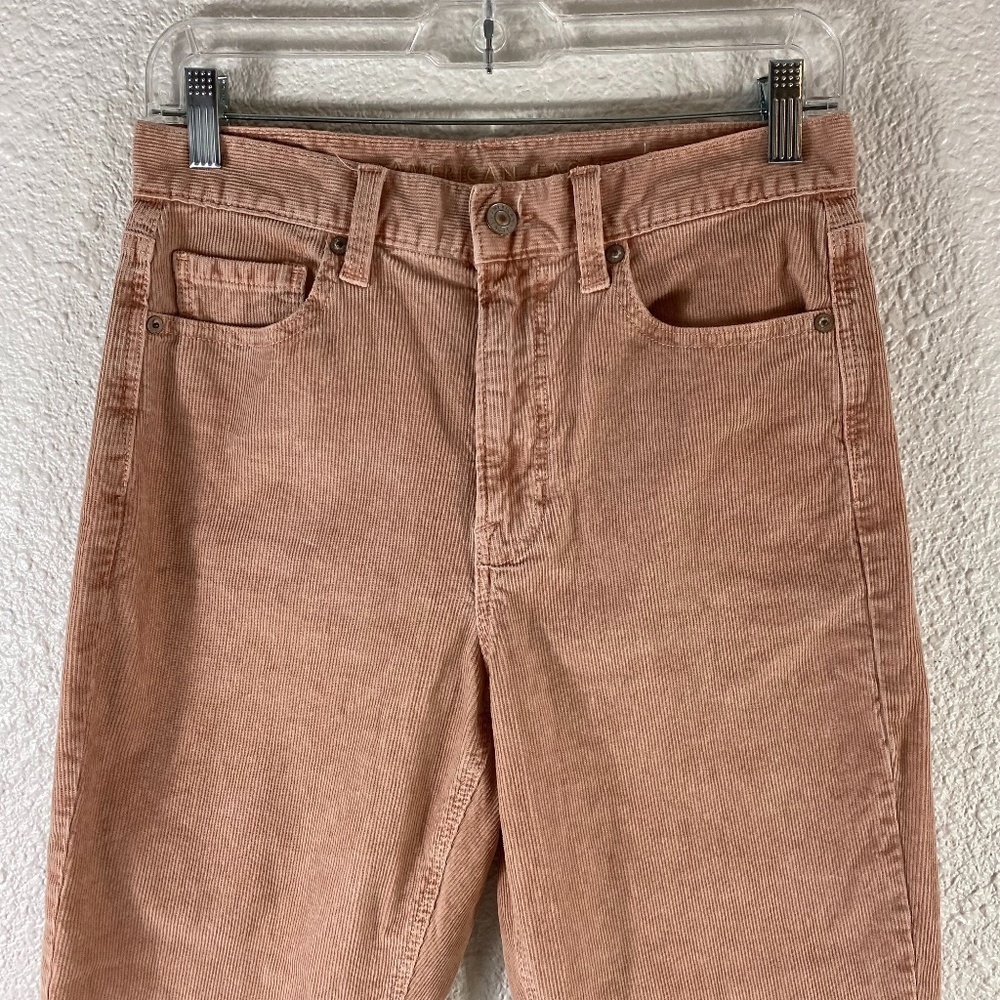 American Eagle Corduroy Mom High Waist Pants SZ 4 - Picture 3 of 9